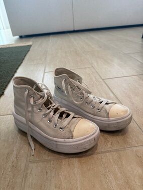 Converse High-Top Platform Sneakers - White